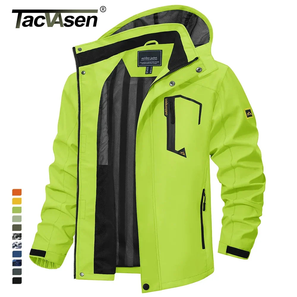 Herren leichte Frühjahr-Herbst-Jacke – wasserdichter Regenmantel