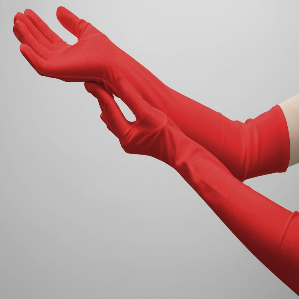 Elegante Satin-Opernhandschuhe – ellbogenlang