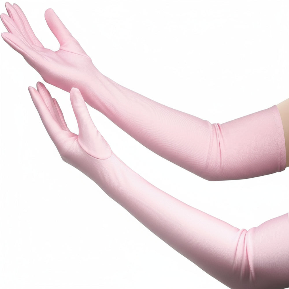 Elegante Satin-Opernhandschuhe – ellbogenlang