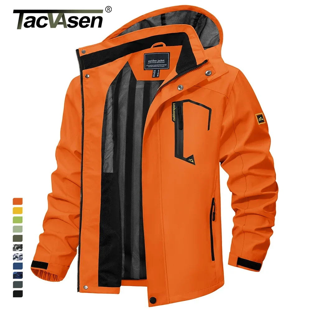 Herren leichte Frühjahr-Herbst-Jacke – wasserdichter Regenmantel