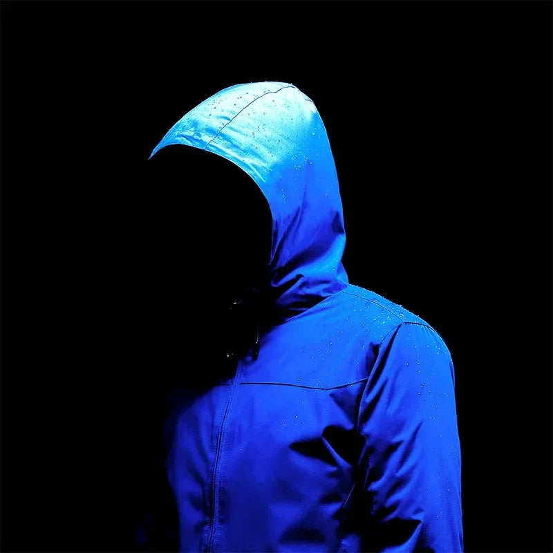 Herren wasserdichte, winddichte Regenjacke mit Kapuze