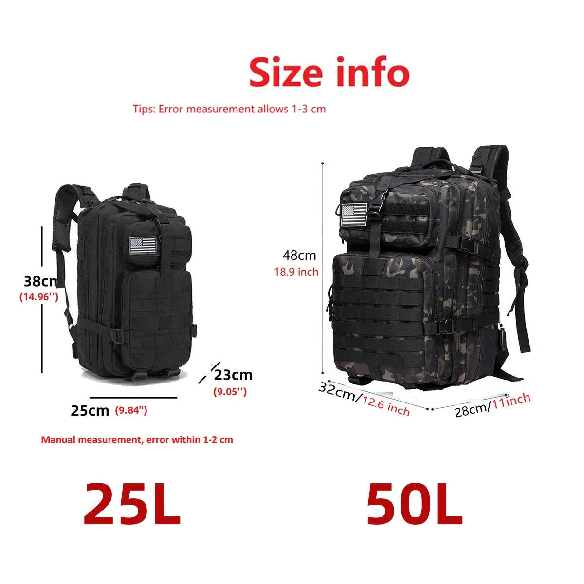Wasserdichter Trekking-Rucksack – großes Fassungsvermögen