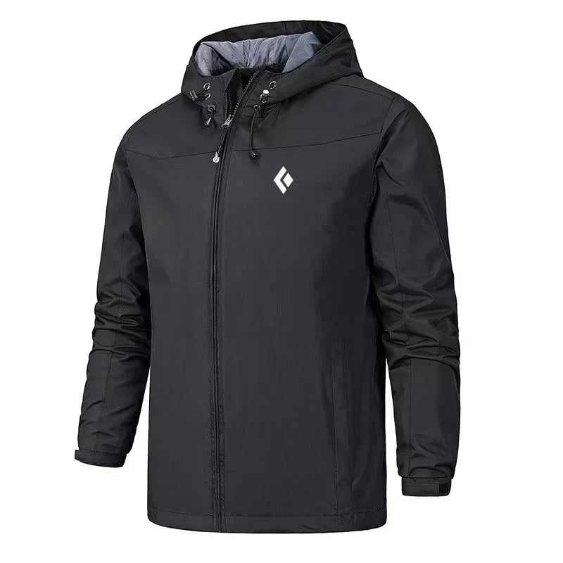 Herren wasserdichte, winddichte Regenjacke mit Kapuze