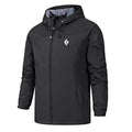 Herren wasserdichte, winddichte Regenjacke mit Kapuze