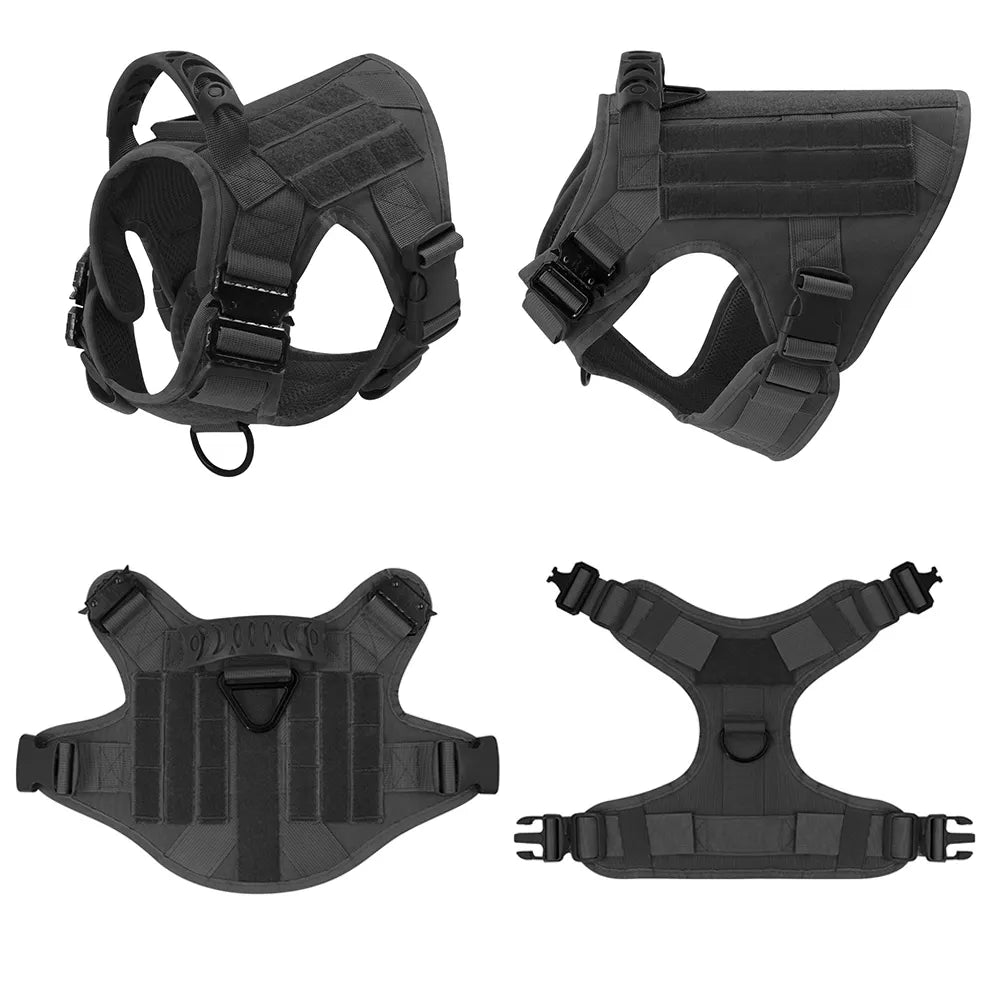 Robustes Tactical No-Pull Hundegeschirr-Set