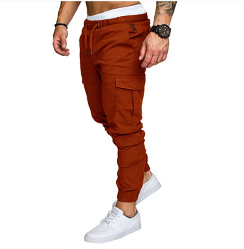 Herren Cargo-Hose leger – Mehrtaschen-Gewebehose