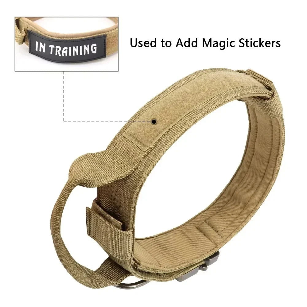 Tactical verstellbares Hundehalsband mit Griff
