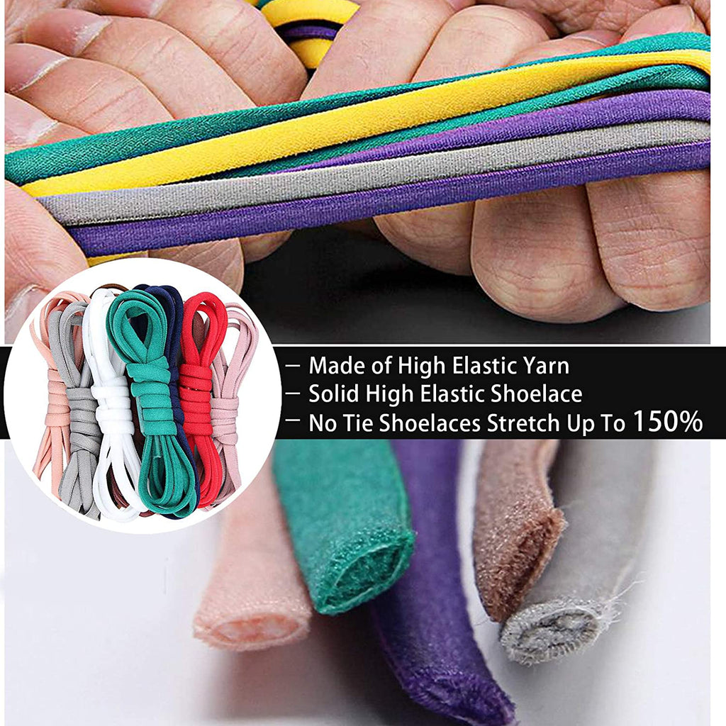 Elastische No-Tie-Schnürsenkel – Einheitsgröße für Erwachsene & Kinder