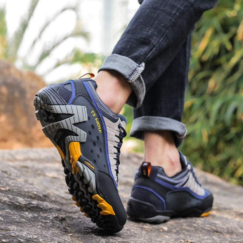 Wasserdichte Wanderschuhe aus echtem Leder – Tactical-Bergstiefel
