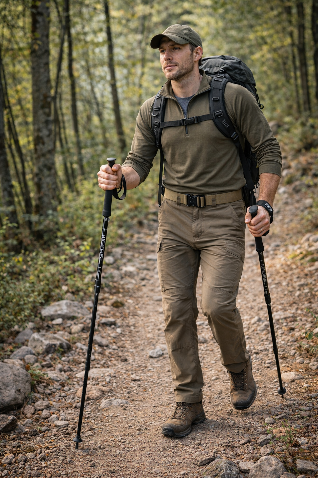 Leichte Trekkingstöcke – verstellbar aus Aluminium