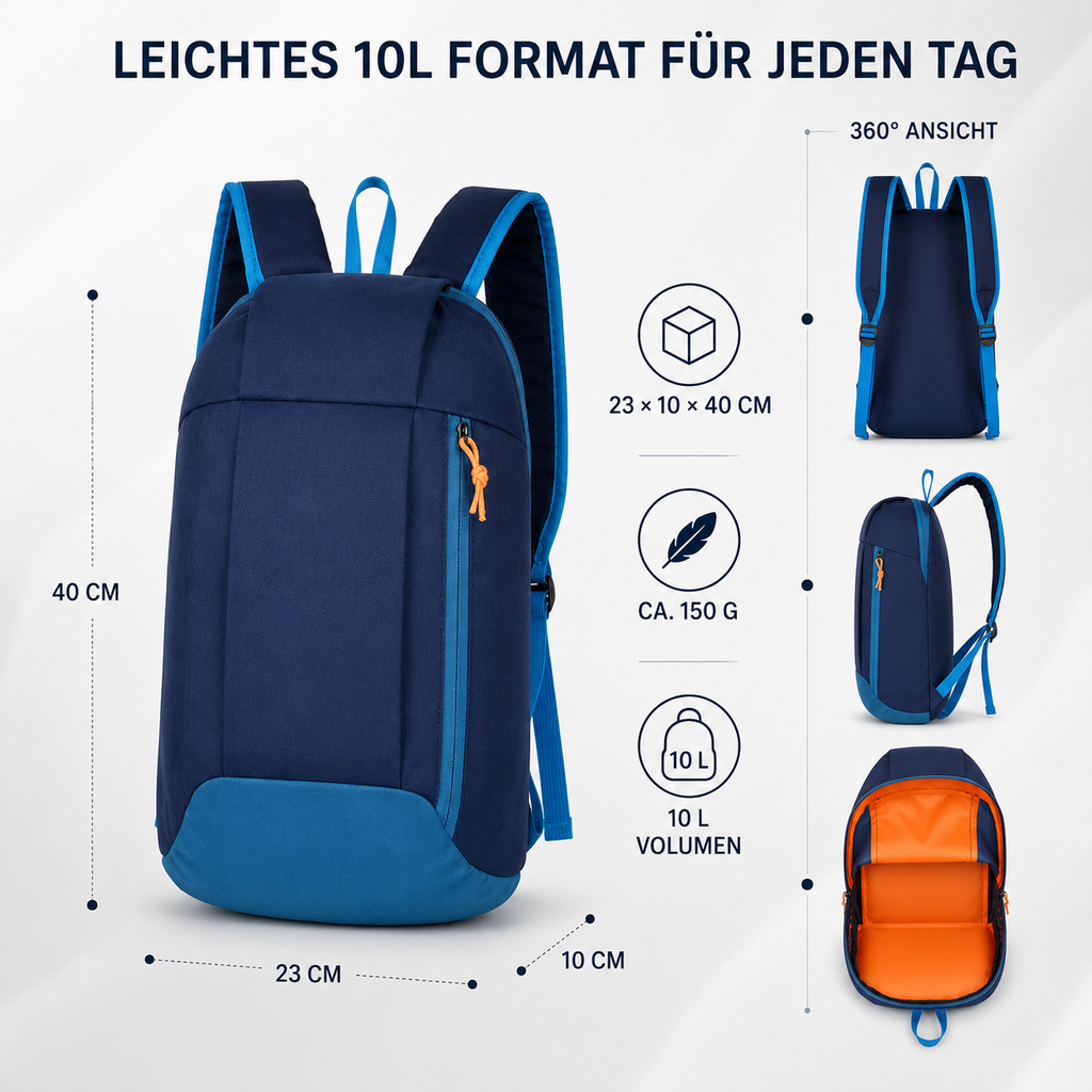 Sport Rucksack Herren – LeichtPack 10L