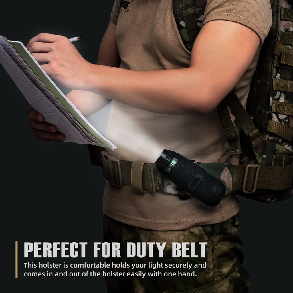Tactical-Taschenlampen-Holster – 360° drehbarer Gürtelclip