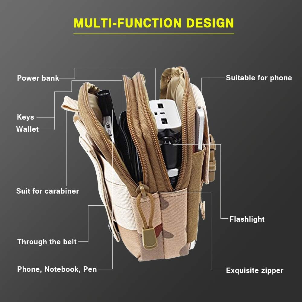 Tactical MOLLE EDC Gürteltasche – kompakte Utility-Tasche in Militärqualität