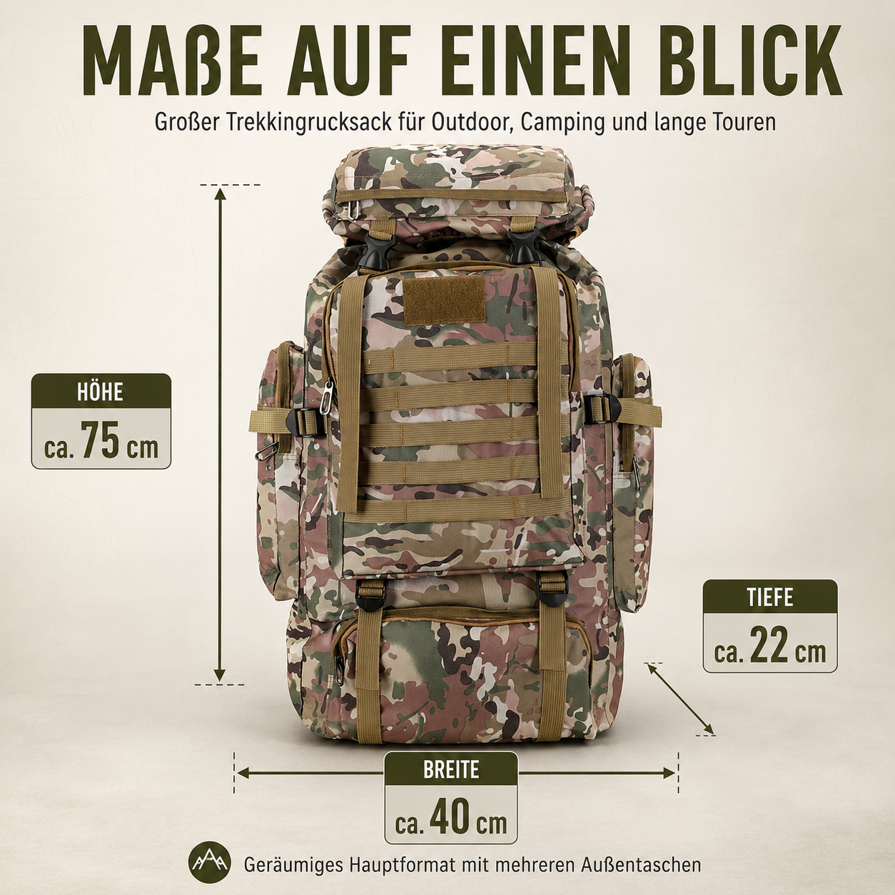 80-Liter-Trekkingrucksack