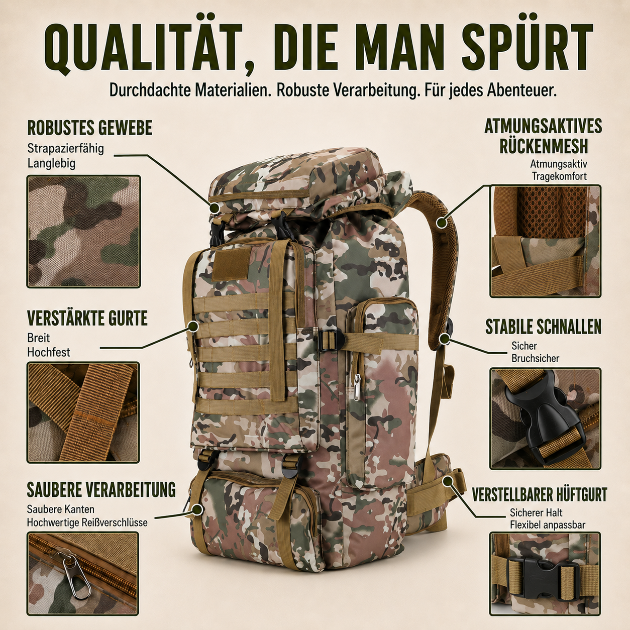 80-Liter-Trekkingrucksack