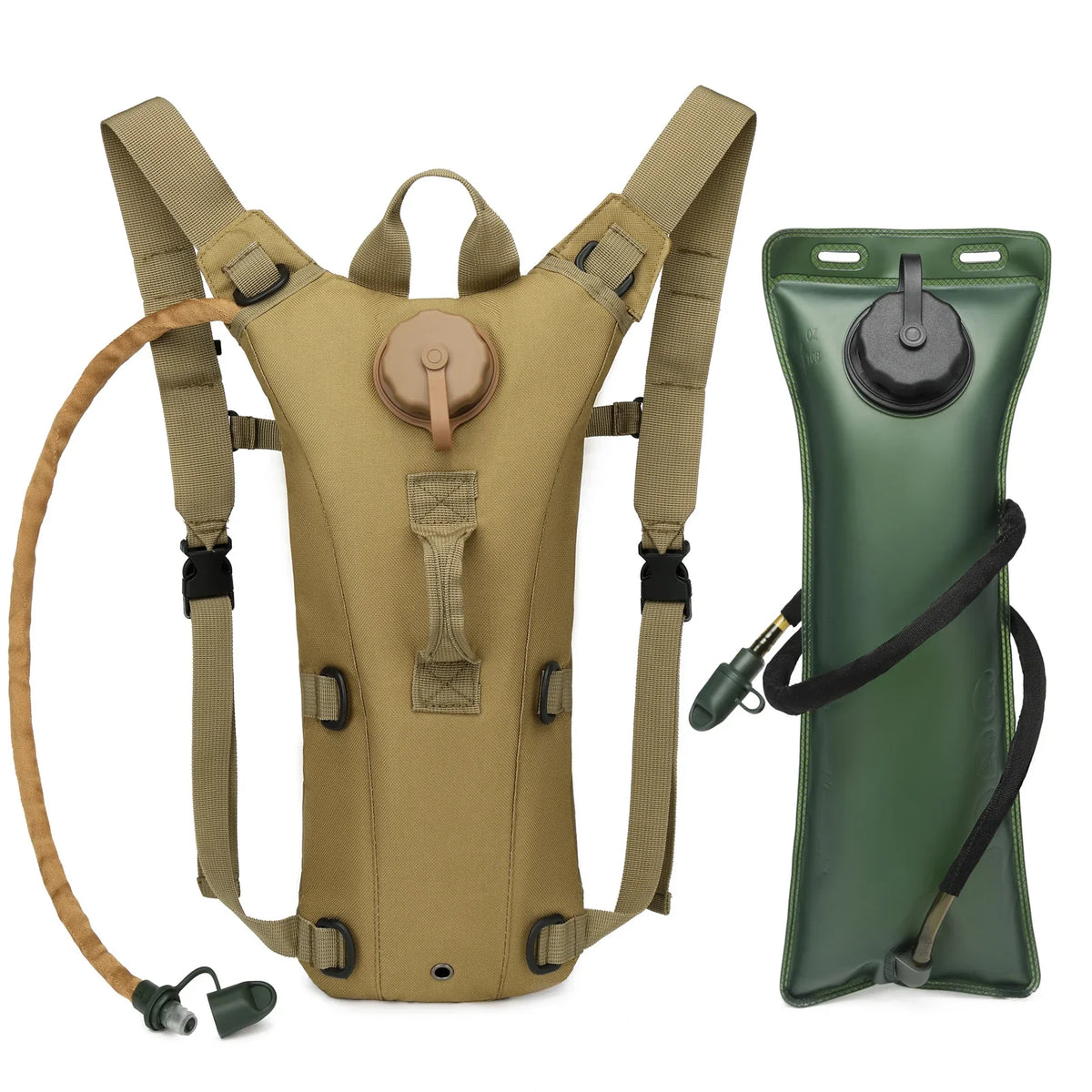 Tactical Trinkrucksack mit 3L-Trinkblase – für Wandern, Radfahren & mehr