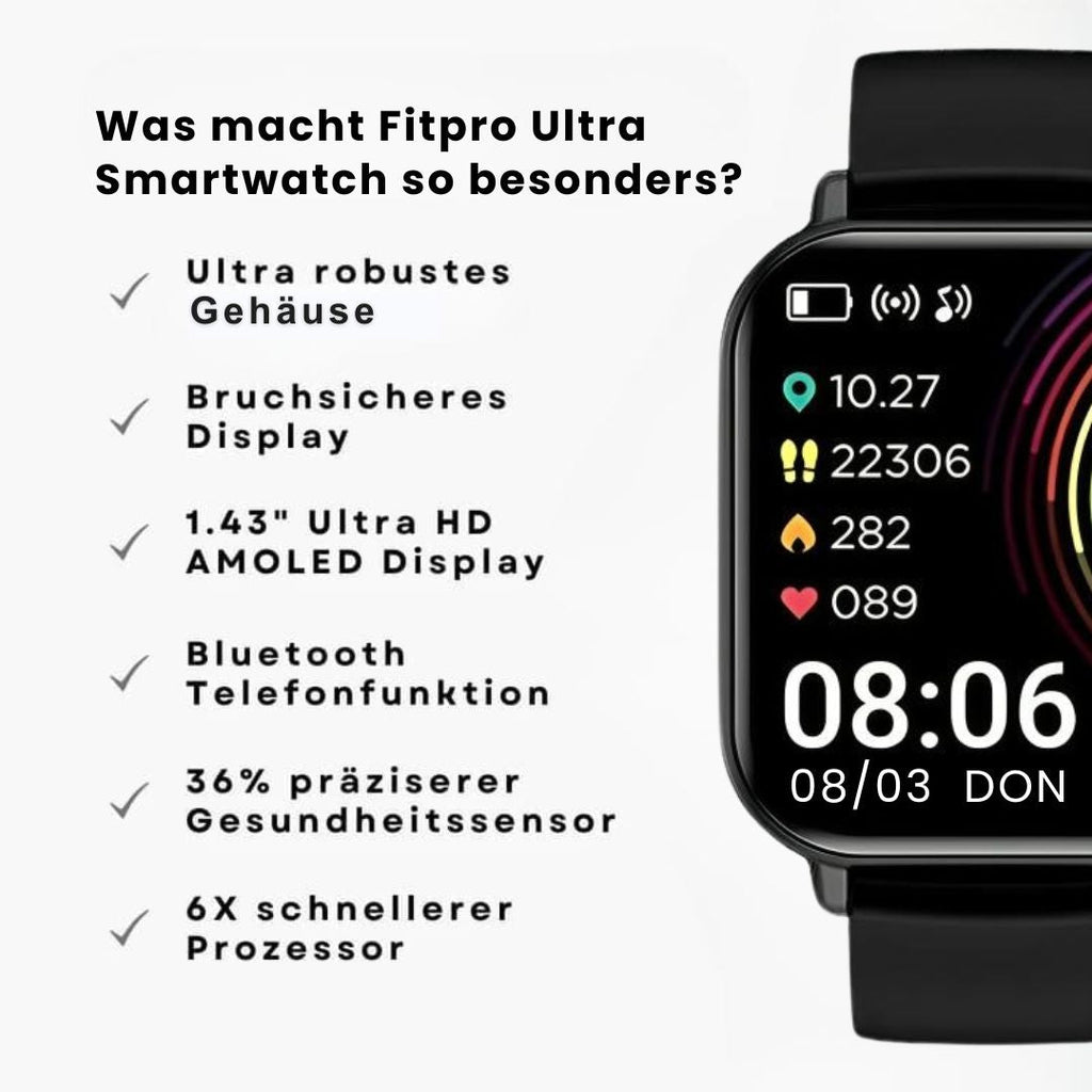 Fitpro Ultra Gesundheits-Smartwatch (2026)