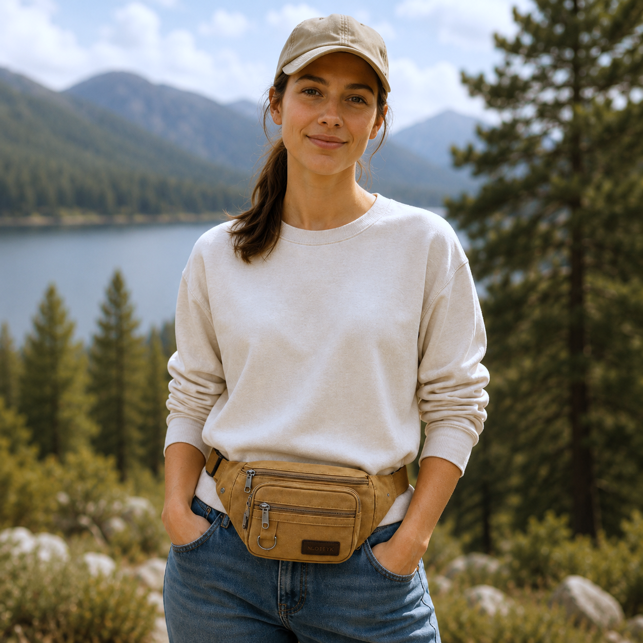 Canvasoro Dicke Canvas-Gürteltasche