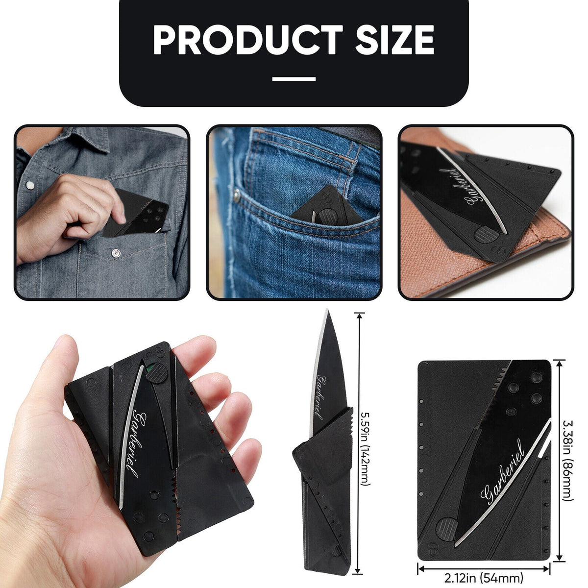 Multitool-Klappkarte – Taschenmesser in Kreditkartengröße
