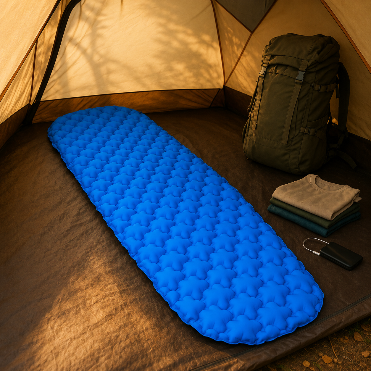 Ultraleichte Schlafmatte 4 Jahreszeiten – AirFlow CompactPad