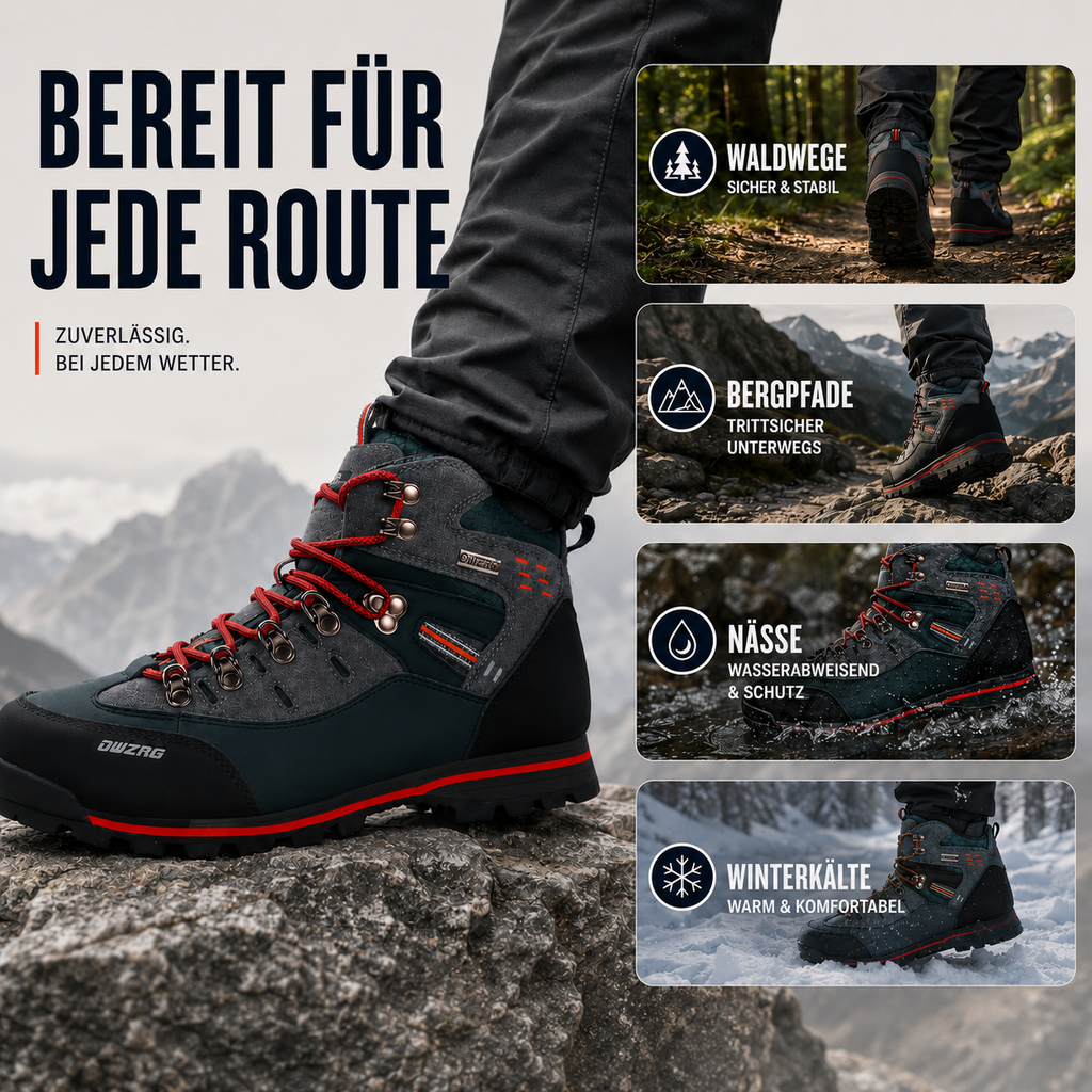 Wanderschuhe Herren wasserdicht und rutschfest – BergStride Bergschuhe