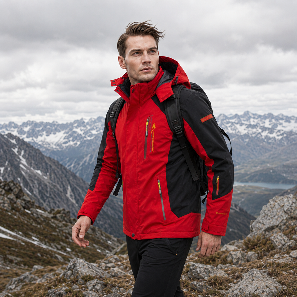 Wasserdichte Herren-Wanderjacke – Expeditionsshell