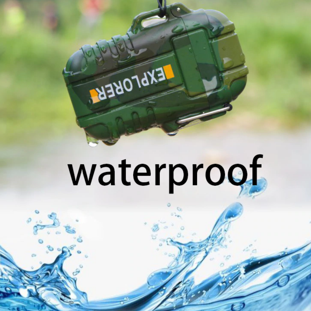 Camping-Feuerzeug – wasserdicht, windfest, flammenloses Plasma-Feuerzeug