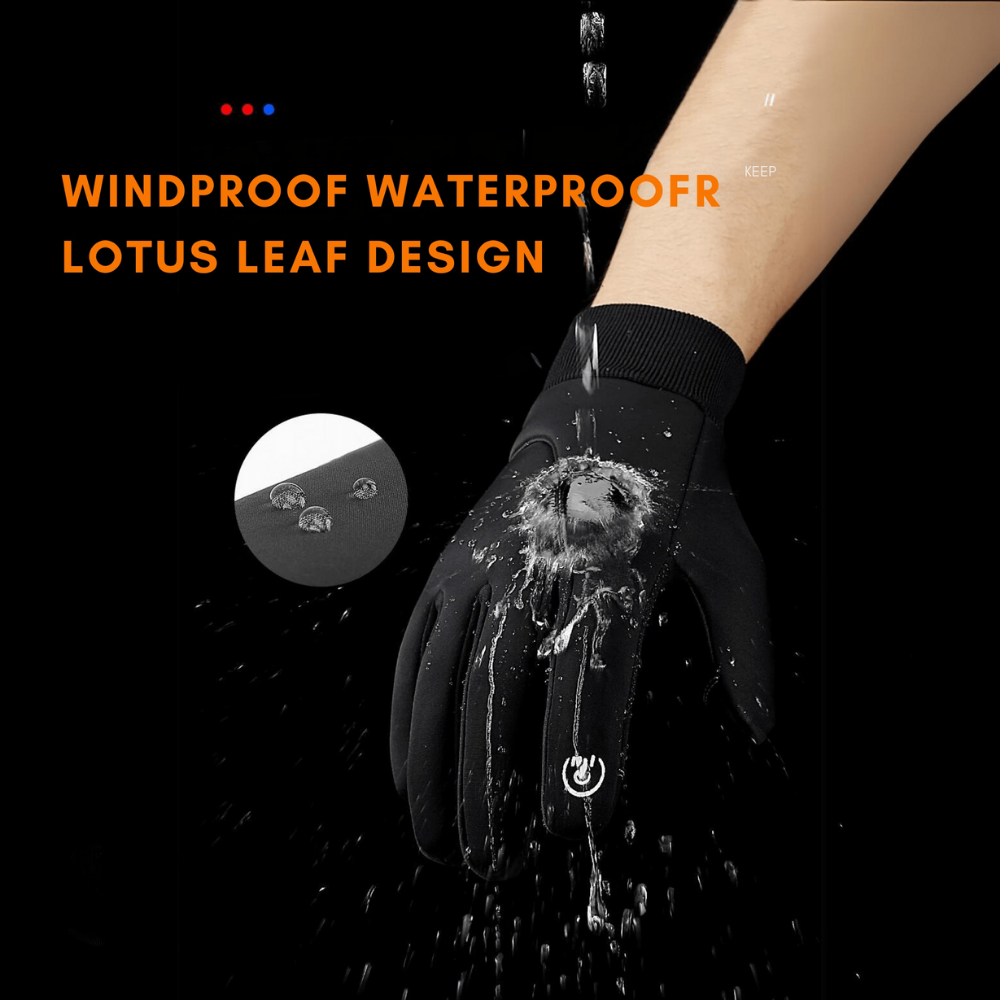 Wasserdichte Thermo-Radhandschuhe mit Touchscreen