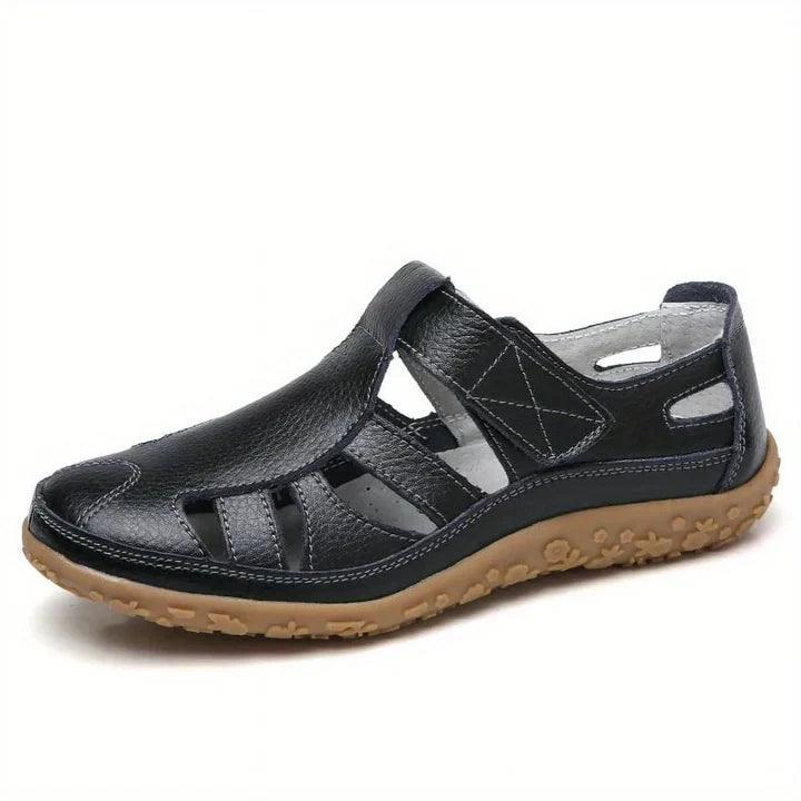 Komfortschuhe aus Leder mit breiter Zehenbox