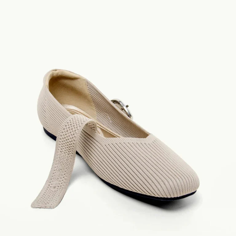 Damen-Mary-Jane-Ballerinas atmungsaktiv