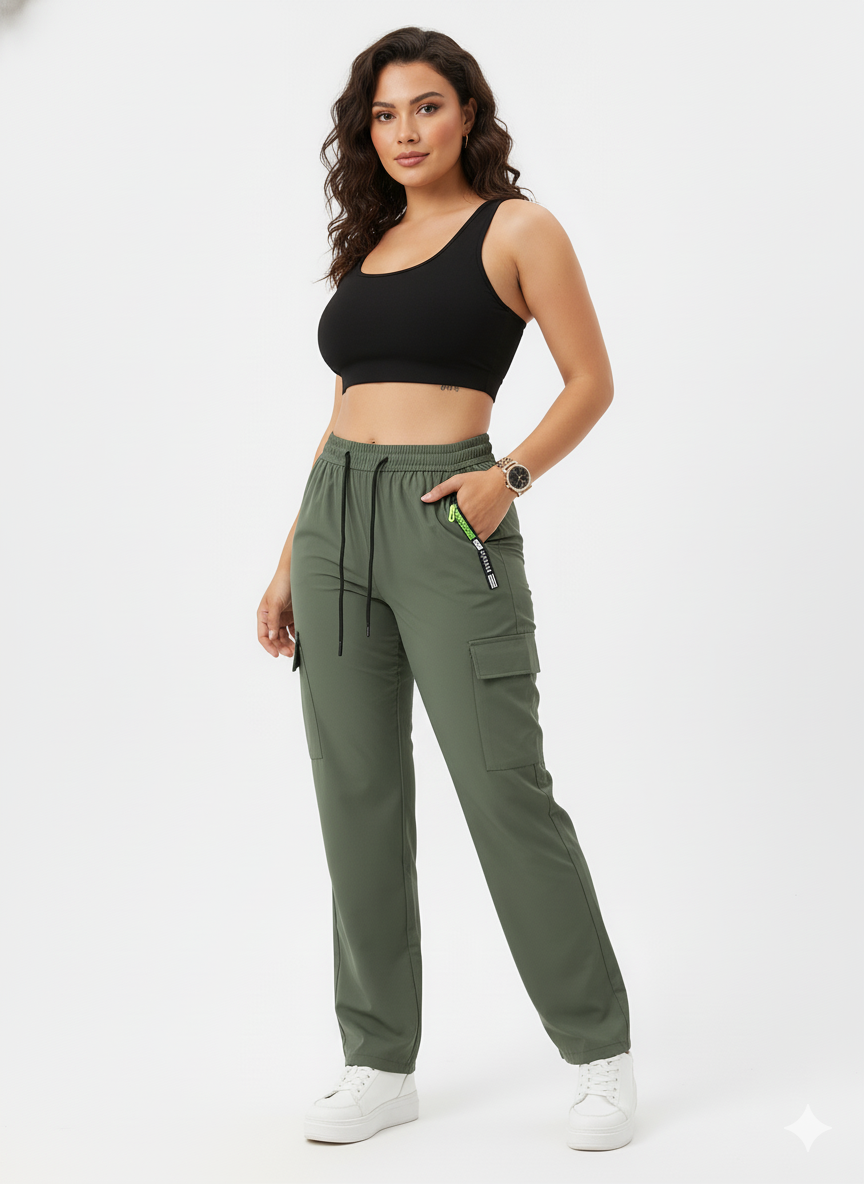 Damen-Cargohose leicht – für den Alltag