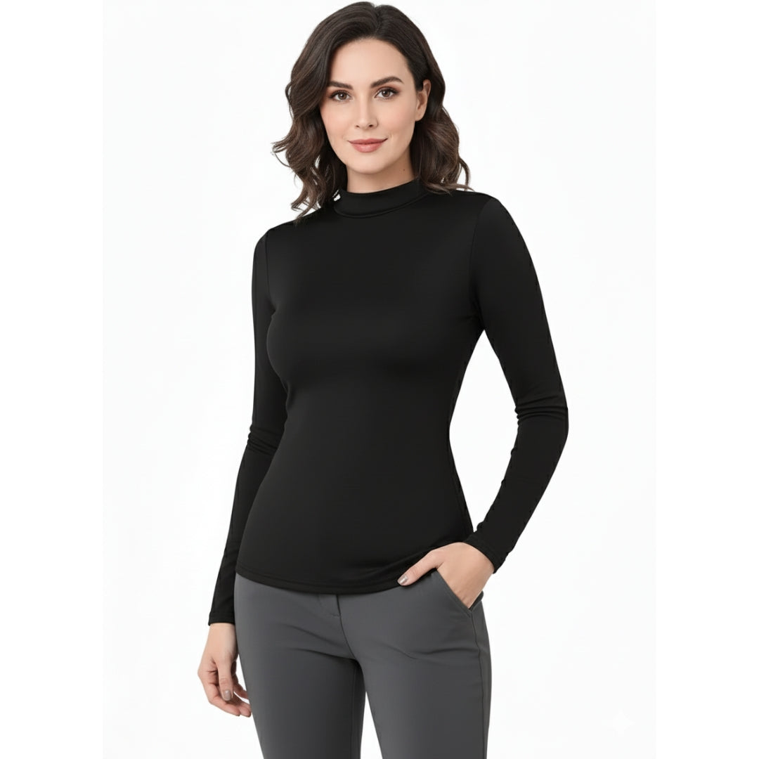 Damen-Thermo-Base-Layer-Top leicht – Fleece für kalte Tage