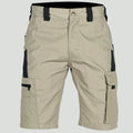 Herren Ripstop-Cargo-Shorts – lange Shorts mit Reißverschlusstasche