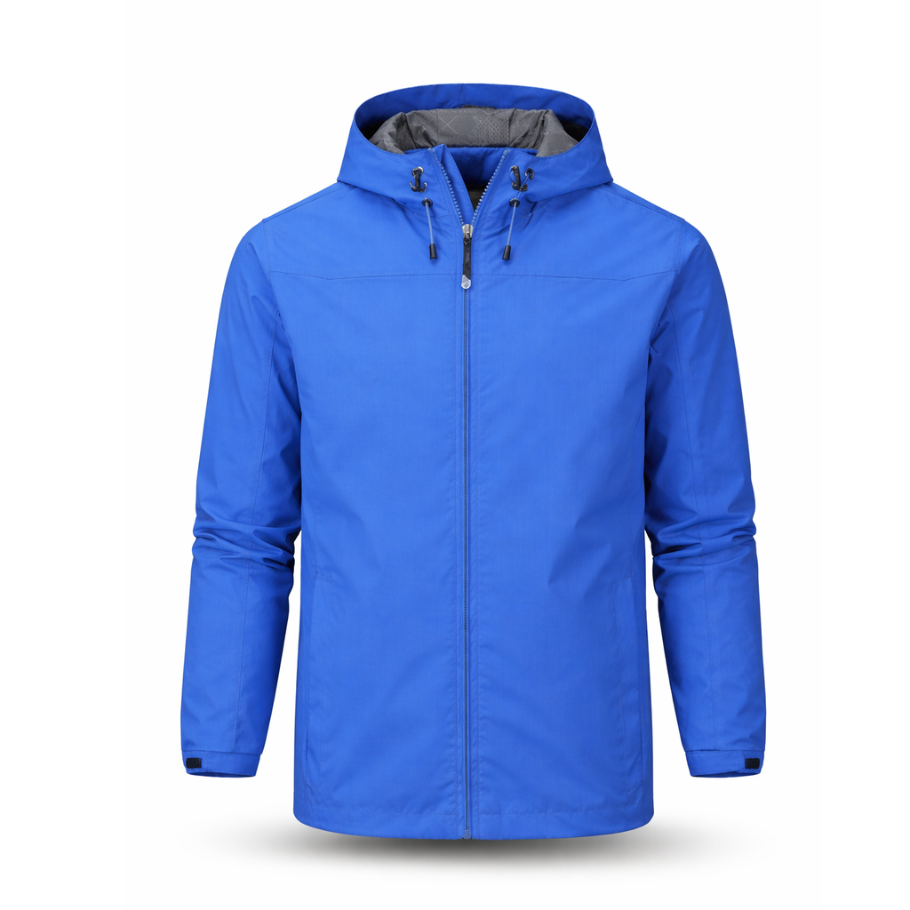 Leichte, wasserdichte Regenjacke mit Kapuze