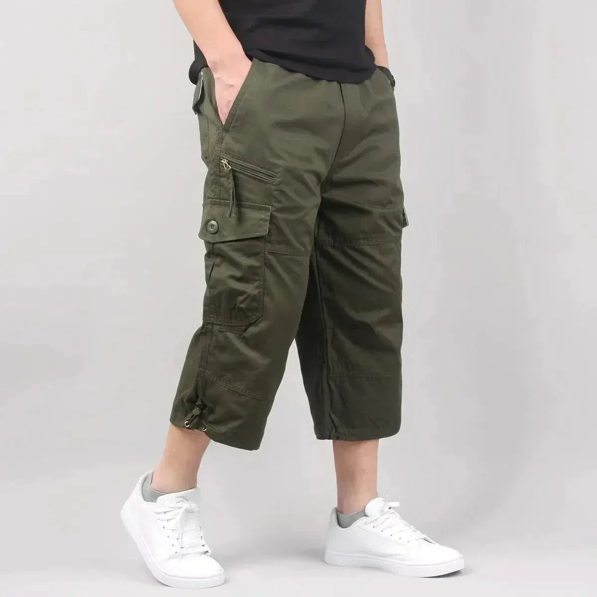 Leichte Cargo-Shorts mit lockerer Passform und vielen Taschen