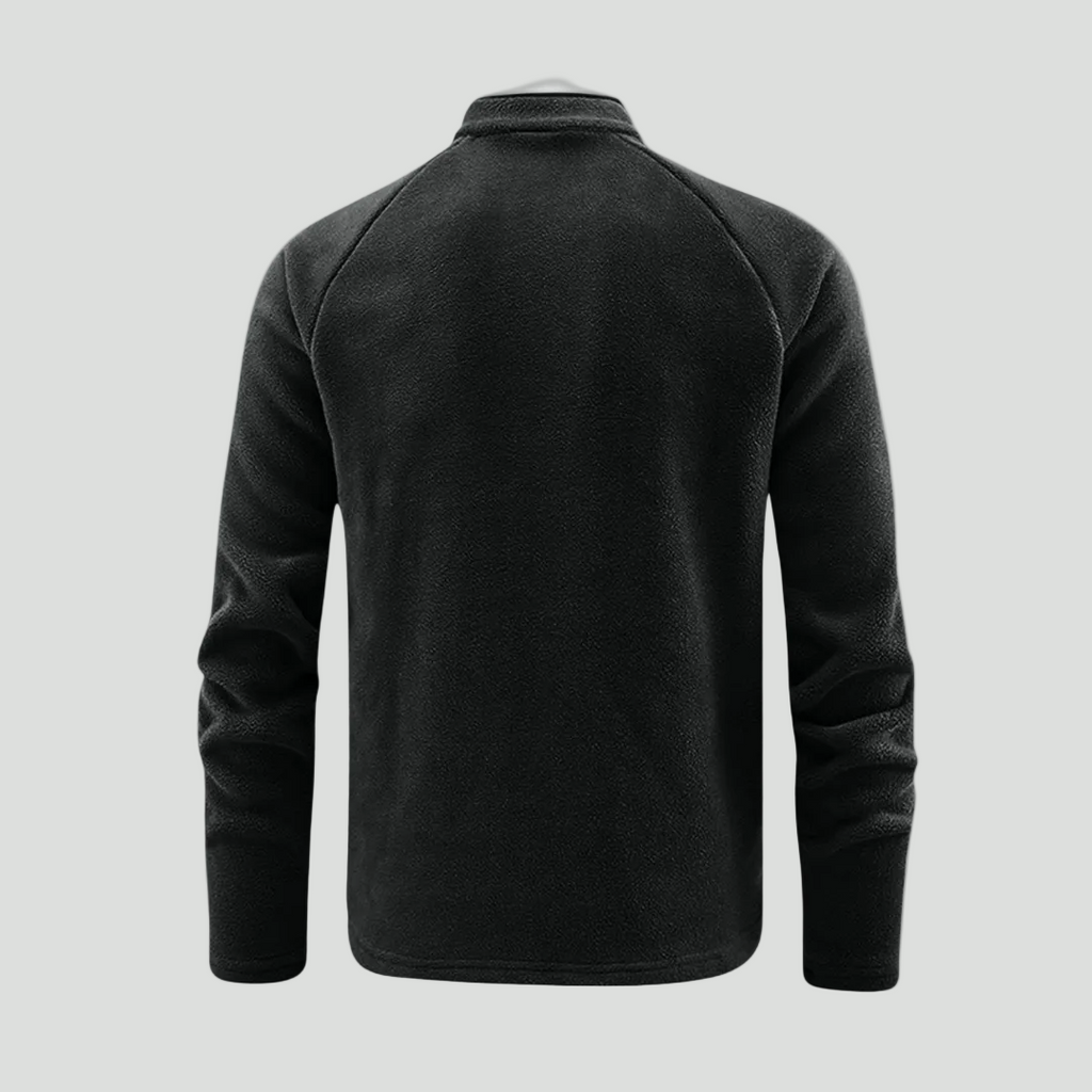 Herren Quarter-Zip Fleecepullover – leichter Fleece für Wandern und Camping