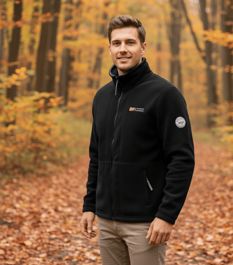 Leichte Thermo-Fleecejacke – atmungsaktiver Midlayer für Outdoor-Aktivitäten