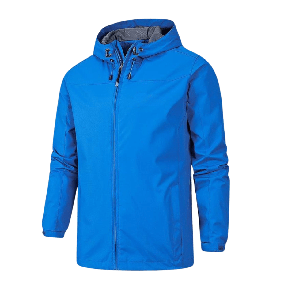 Leichte, wasserdichte Regenjacke mit Kapuze