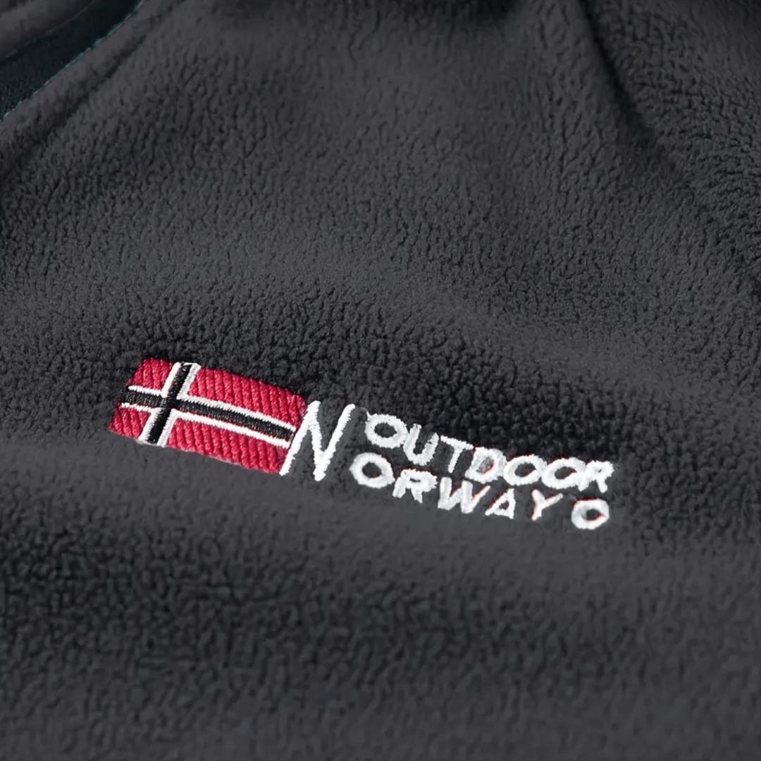 Herren Quarter-Zip Fleecepullover – leichter Fleece für Wandern und Camping