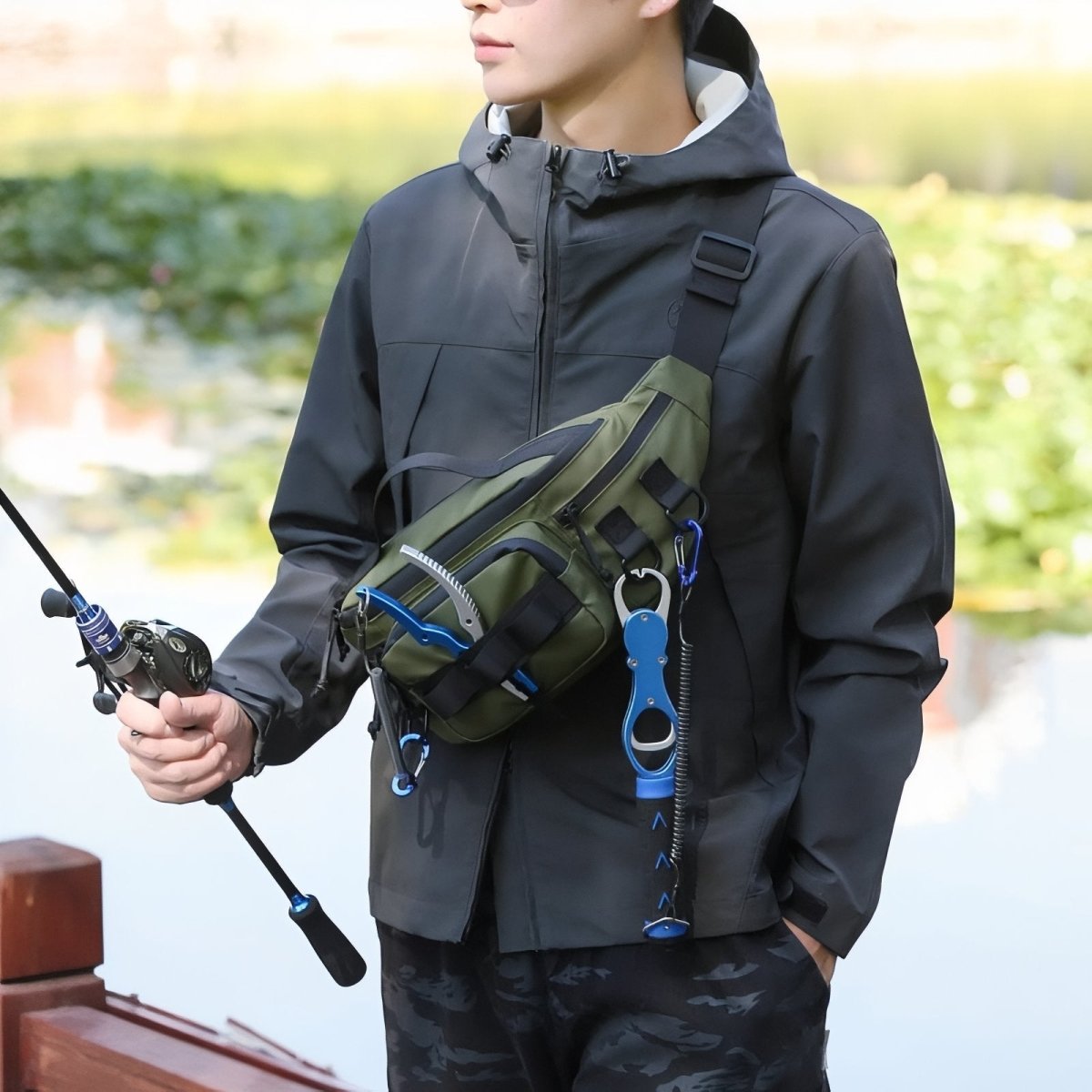 Outdoor-Hüfttasche leicht – wasserabweisende Bauchtasche