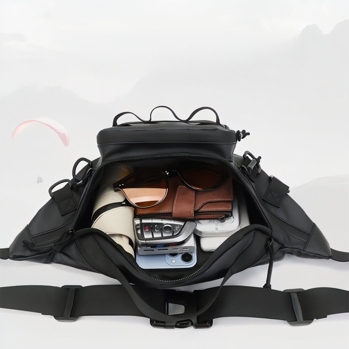 Outdoor-Hüfttasche leicht – wasserabweisende Bauchtasche
