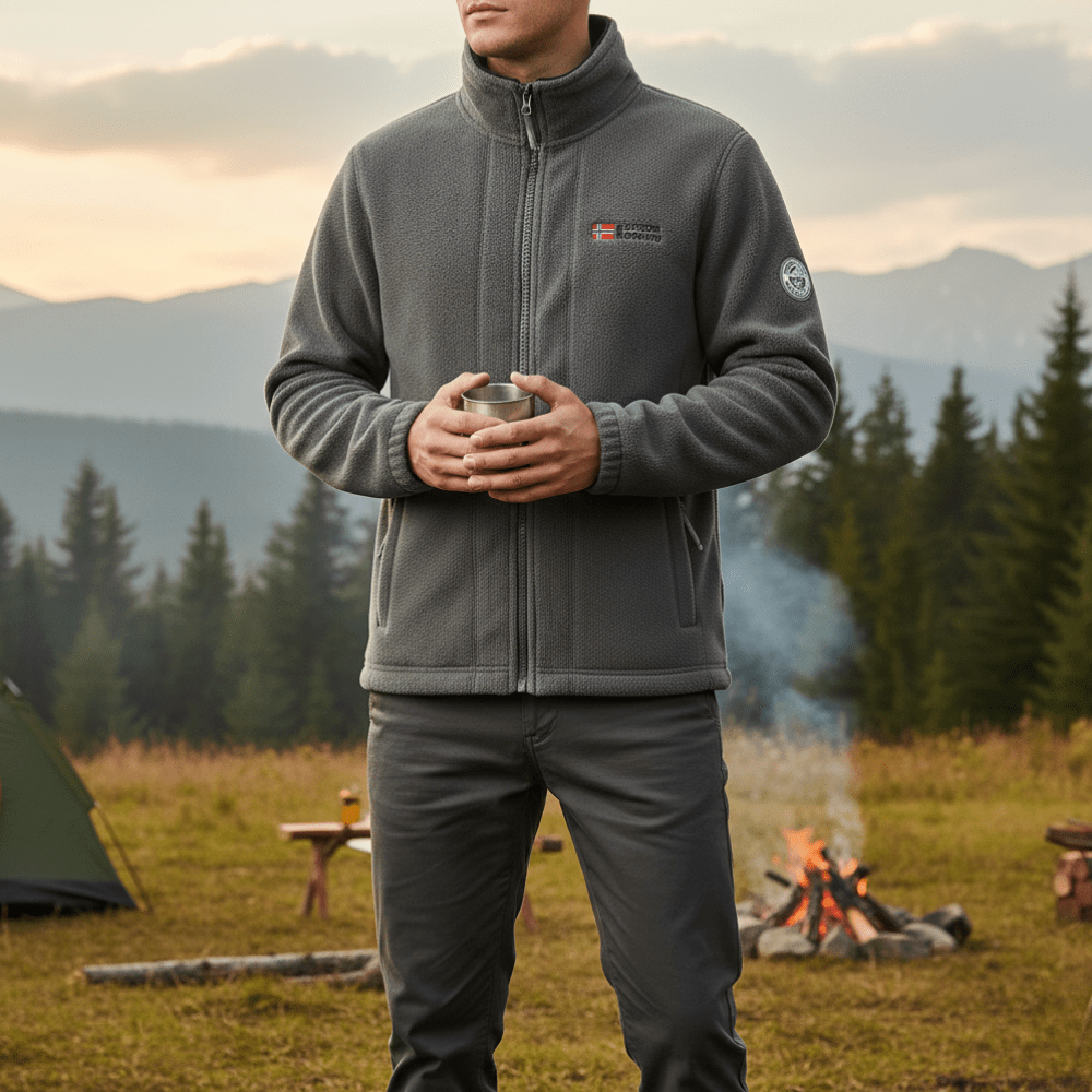 Leichte Thermo-Fleecejacke – atmungsaktiver Midlayer für Outdoor-Aktivitäten