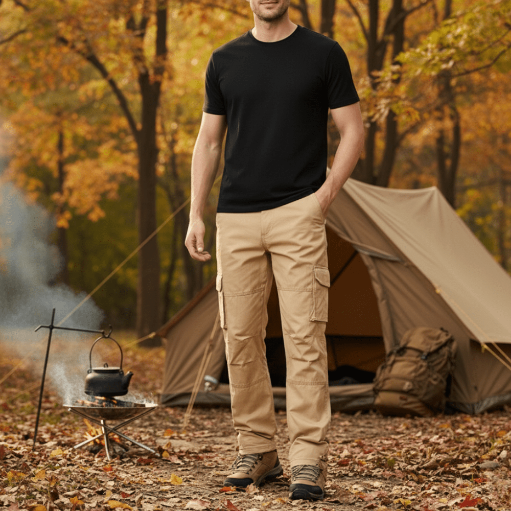 Atmungsaktive Wanderhose mit Cargo-Taschen für den Outdoor-Einsatz