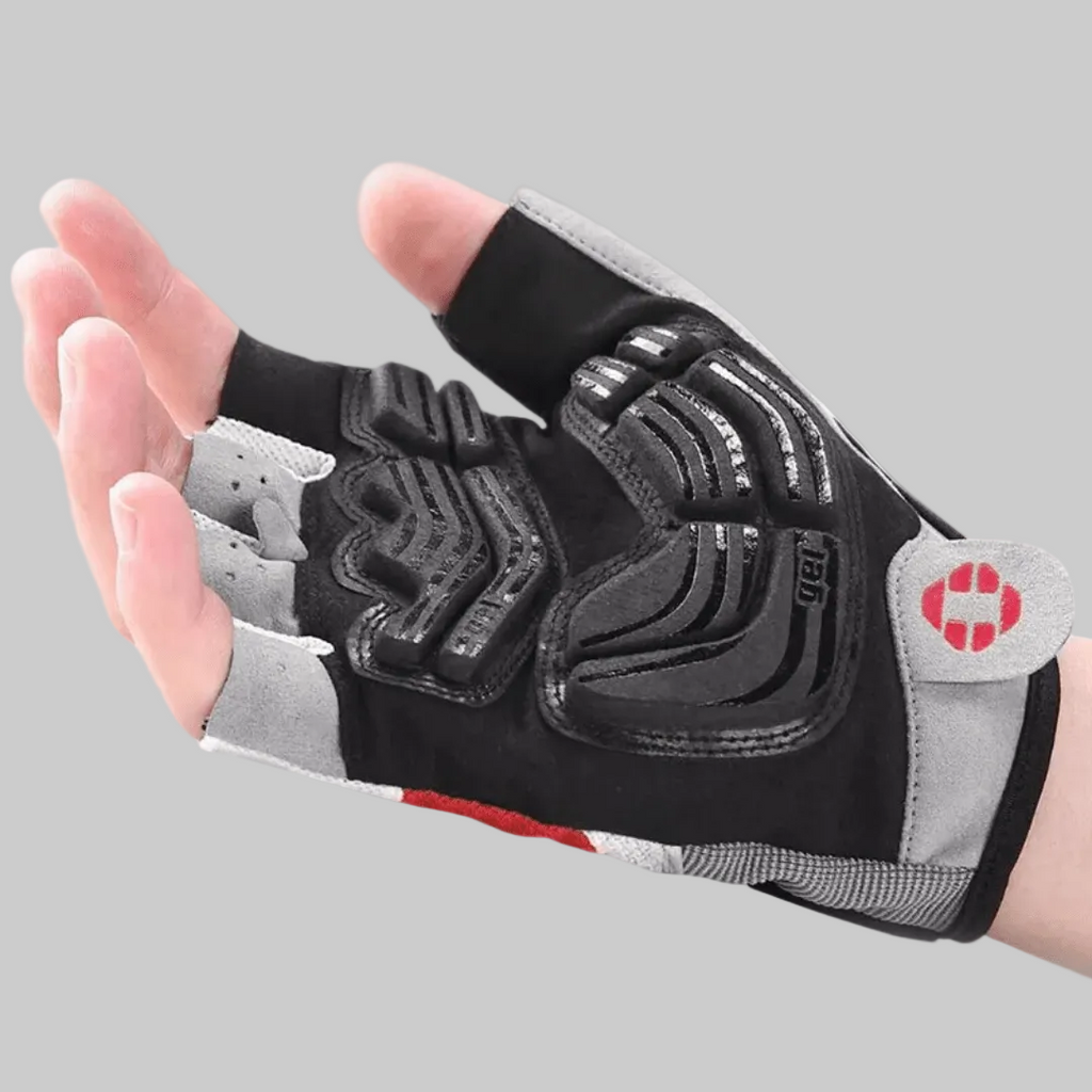 Fingerlose Radhandschuhe mit Gel-Polsterung und Reflektorbesatz