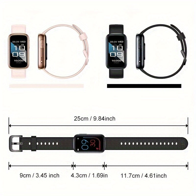 Wasserdichte Fitness-Smartwatch mit langer Akkulaufzeit