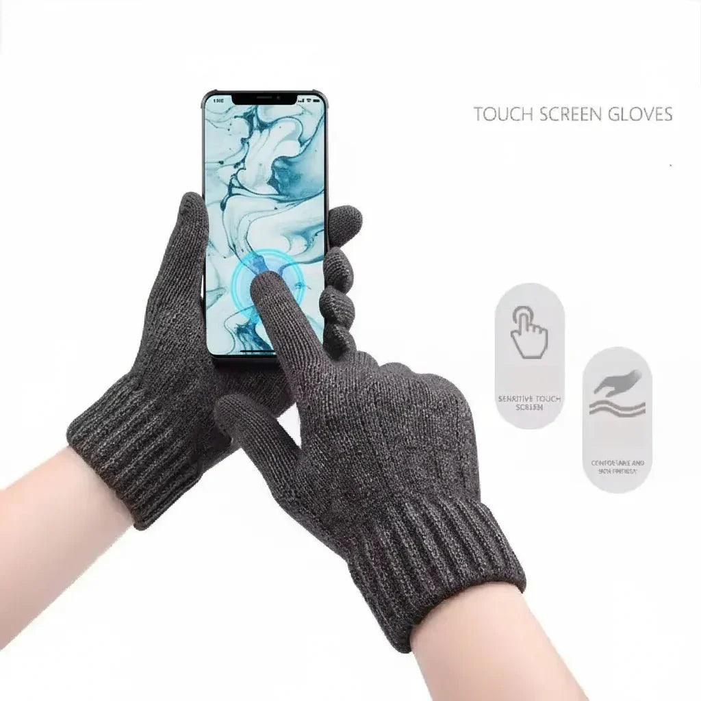Winter-Touchscreen-Handschuhe mit dickem Velourfutter