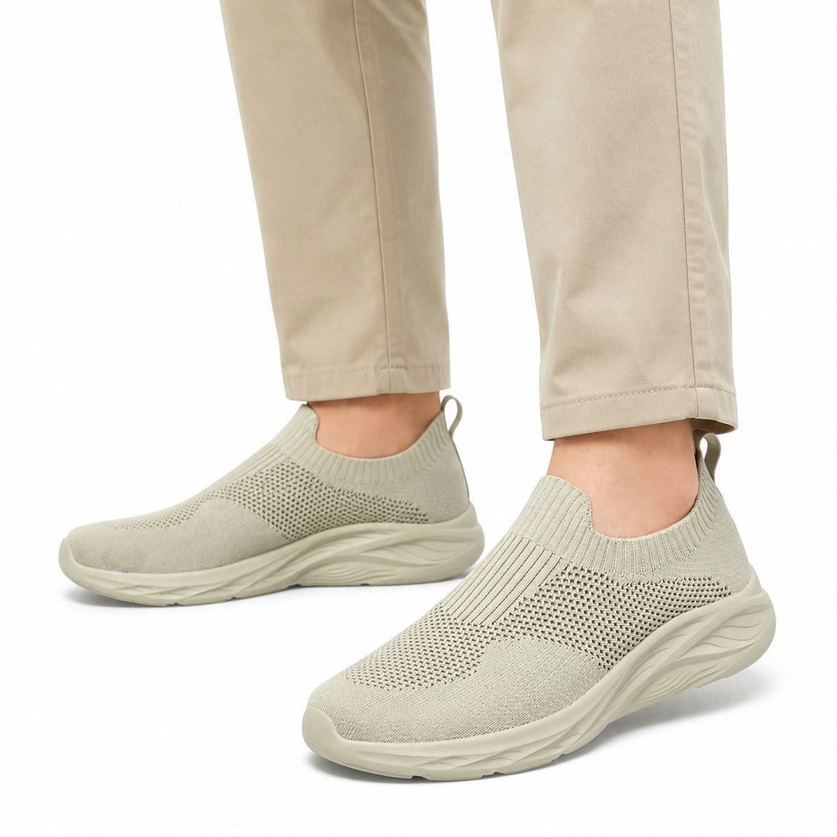 Herren Slip-on-Walking-Schuhe ohne Schnürung