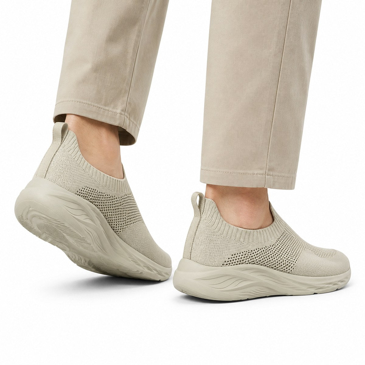 Herren Slip-on-Walking-Schuhe ohne Schnürung