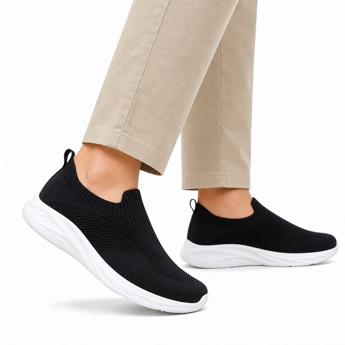 Herren Slip-on-Walking-Schuhe ohne Schnürung