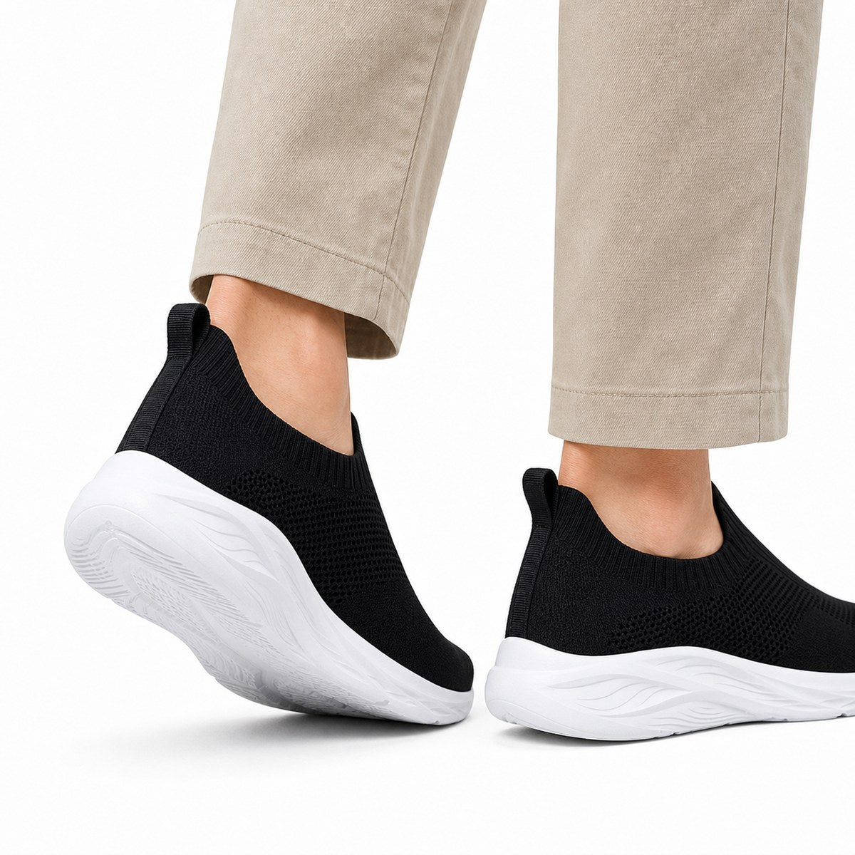 Herren Slip-on-Walking-Schuhe ohne Schnürung